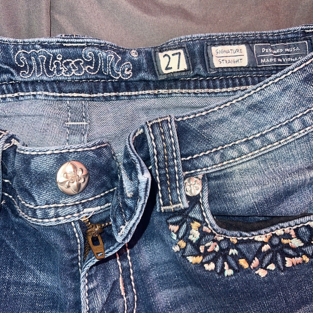 MISS ME JEANS SIGNATURE STRAIGHT MED412 - Picture 3 of 7
